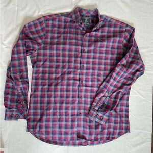 Maker & Company 100% Long Staple Cotton Miller Button-Dow Shirt Size Large